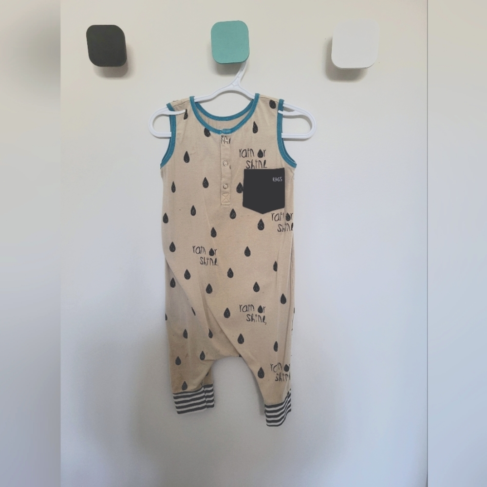 3/4 Rags Romper